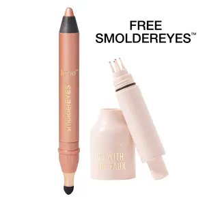 tarte no makeup makeup must-haves - freckle stamp & smolderEYES shadow liner duo