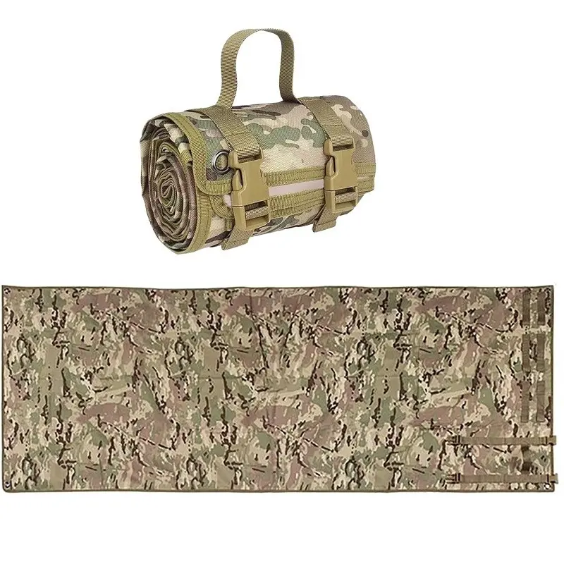 Outdoor Camping Tactical Training Shooting Pad, Sand-Resistant Oxford Fabric, Non-Slip, Waterproof, Foldable, Portable Picnic Blanket with Strap