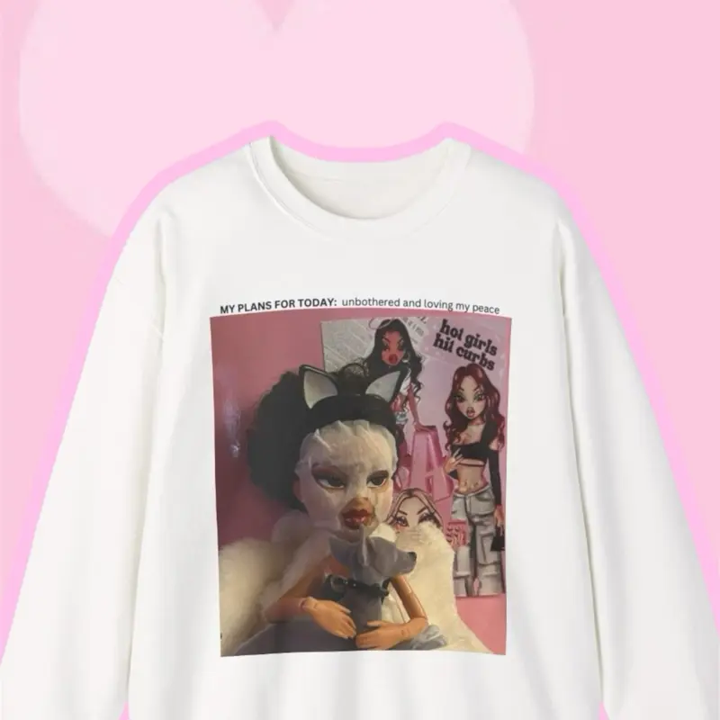 Brat Relaxing at Home Unisex Crewneck Sweatshirt