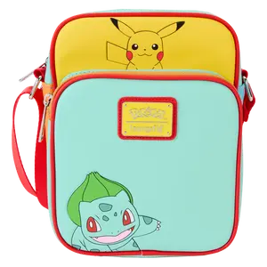Pokemon Color Block Starters Crossbody Bag