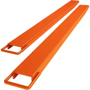 Pallet Fork Extensions with Tire Chain,4.5" Width [5500 Lbs] Heavy Duty Steel Pallet Forklift Extensions for Forklift Truck (Orange, 72 Inch)