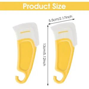 2 Pcs Silicone Spatula for 3D Printing Resin Removal 3D Resin Printer Accessories Must-Have 3D Resin Printer Tool for Resin Transfer and Protect Release Film Silicone Scraper Resin Spatula Tools