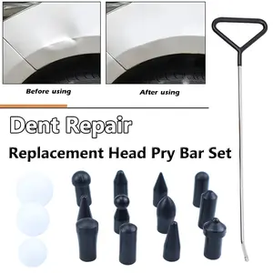 Auto Dent Repair Tool Set, Car Dent Remover, Multiple Replacement Heads & Durable Design, Car Body Scratch Removal Kit, Fixes Most Auto Dents