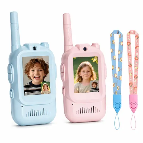 RSH Kids' Walkie Talkie Toys with Built-in Camera, HD Screen, 2-Way Real-Time Calls, Long-Range Remote Viewing, Indoor/Outdoor Kids Gadgets for Camping, Great for Birthday & Christmas Gifts for 3-12 Years Old