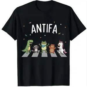ANTIFA: Inflatable Costume Portland Frog shirt, Abolish ICE Anti Fascism Protest Tee