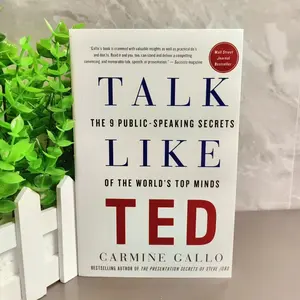 Ted Speech English Edition, Talk Like Ted Book, the 9 Public Speaking Secrets, Inspirational Self-Improvement Guide, Modern