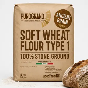 Polselli PuroGrano, Soft Wheat Flour Type 1 – 5kg (11 lb)