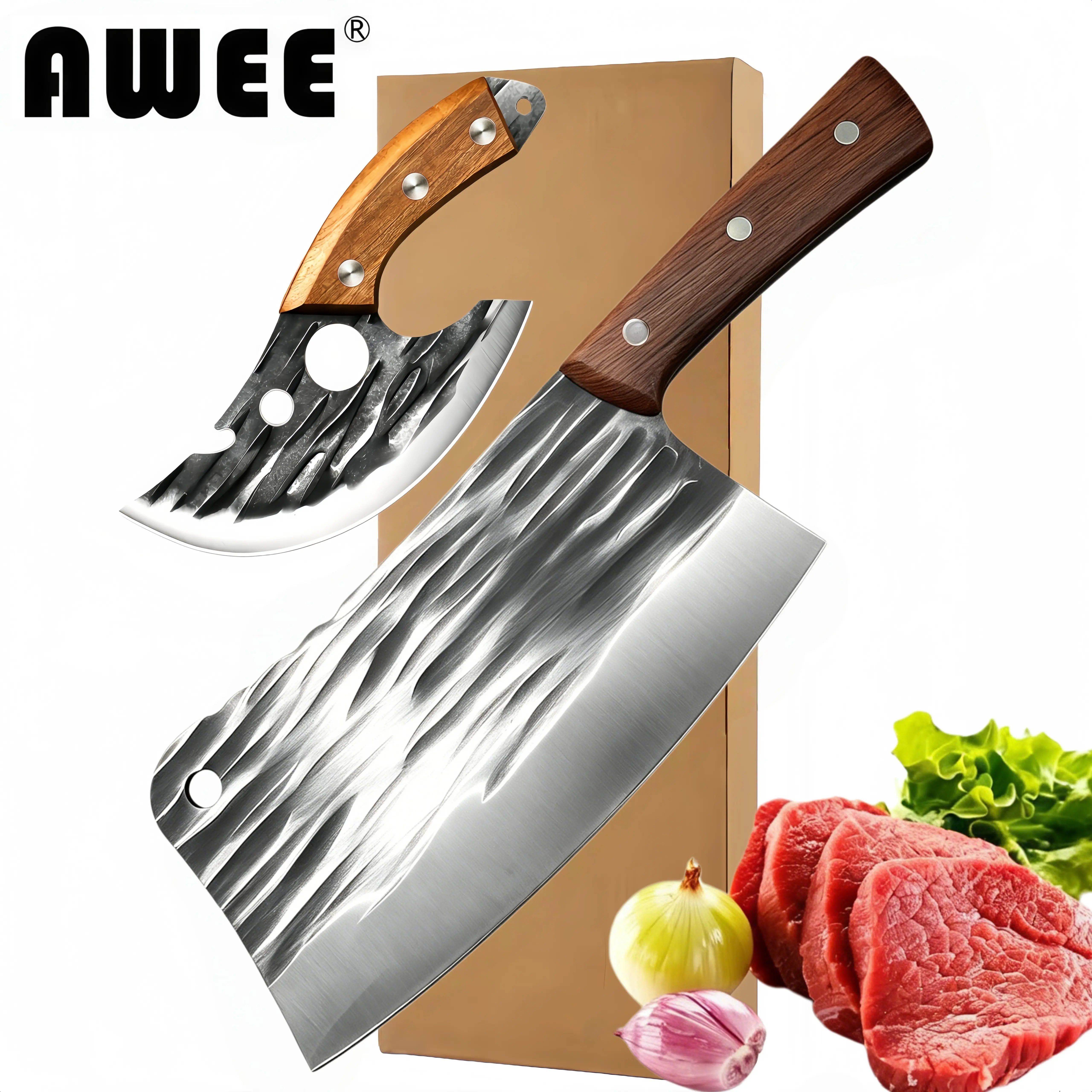 Heavy Duty Chinese Chef Knife Set | Best Holiday Gift For Men, Dad & Cooking Enthusiasts Heavy Duty Chinese Chef Knife Set | Best Holiday Gift For Men, Dad & Cooking Enthusiasts