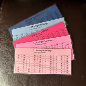 Money Savings Challenge - set of 5 *sunset* 2024