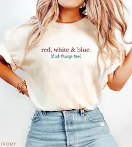 Liberal 4th of July, Fuck Donald Trump, FDT Shirt, Fuck Trump Shirt, 4th of July Protest, Anti Trump Shirt, Fourth of July Comfort Colors