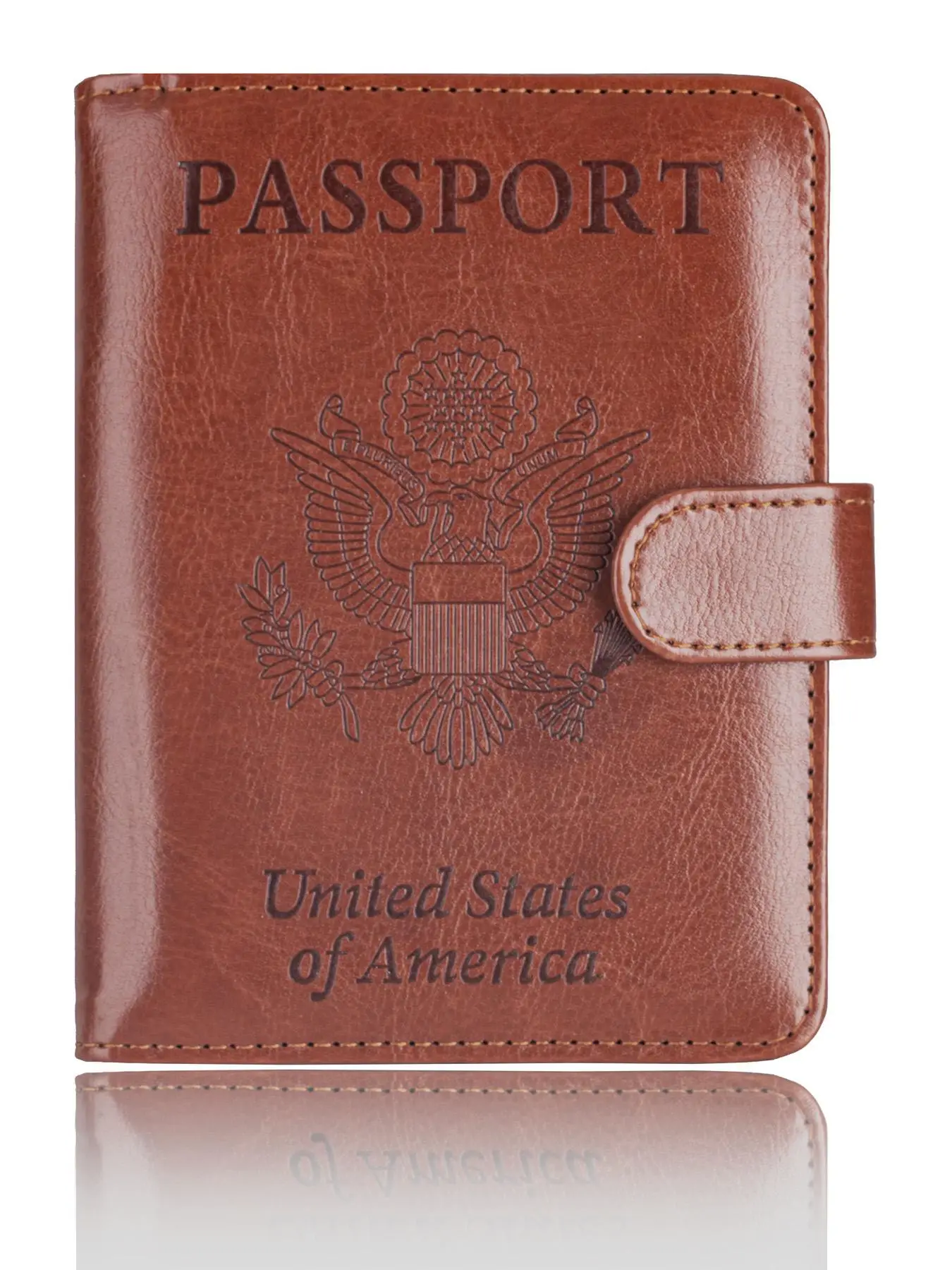 RFID Blocking Passport & Vaccine Card Holder Combo, Cover Case With Vaccination Card Slot, Business Travel Document Organizer Wallet