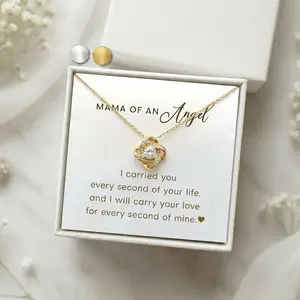 Mama of an angel necklace Gift for Miscarriage Mom Infant loss Still Born Angel wing necklace Personalized remembrance Memorial keepsake