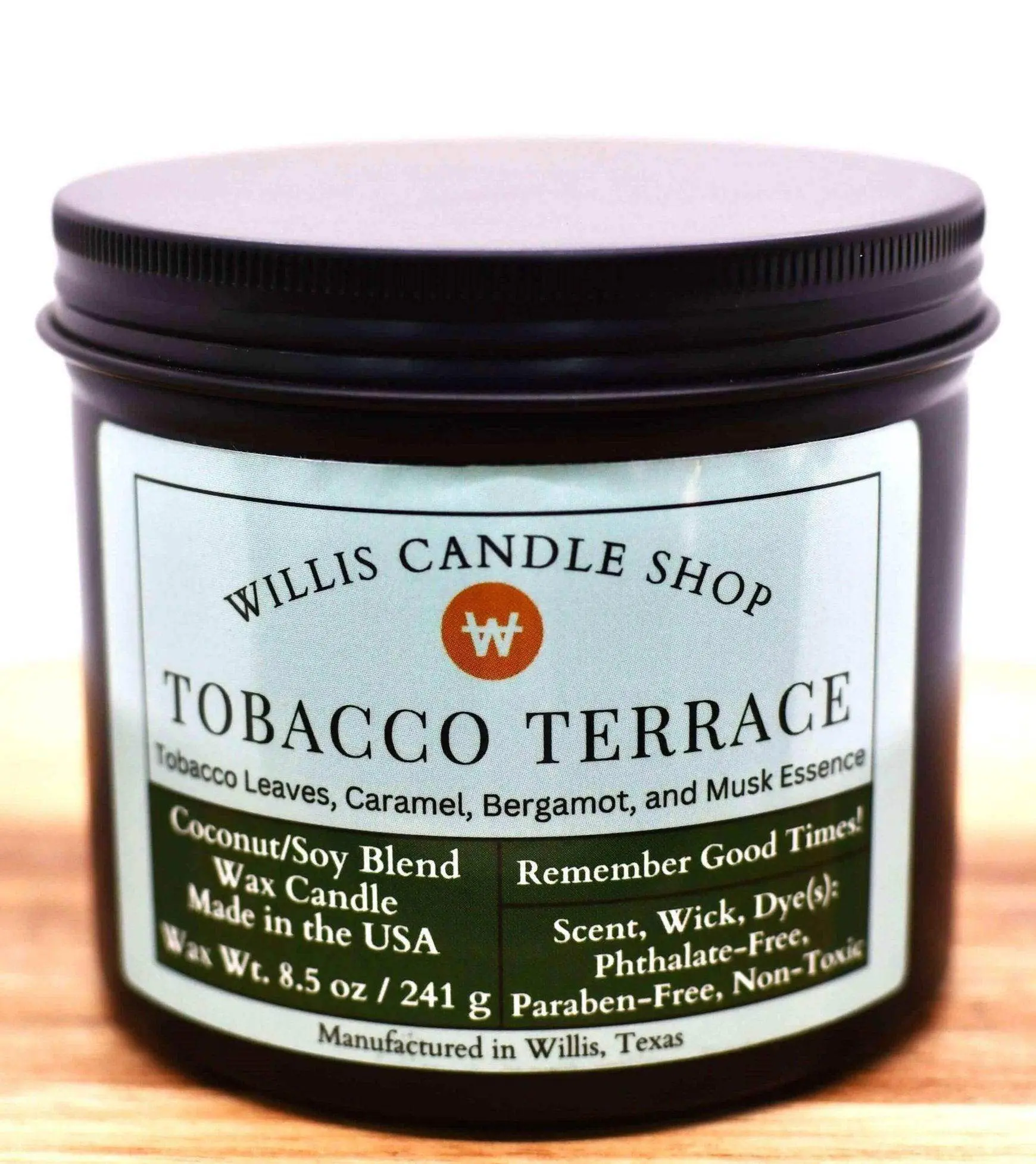 T. Terrace Scented Candle - 10oz Black Tin