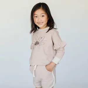 Organic Frill Daisy Sweatshirt