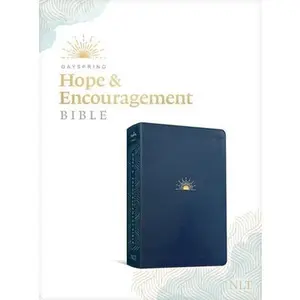 NLT Dayspring Hope & Encouragement Bible (Leatherlike, Navy Blue) by Tyndale