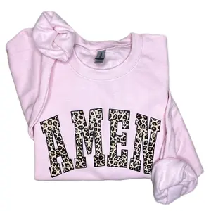 Leopard Amen Crewneck Sweatshirt - Amen Sweatshirt
