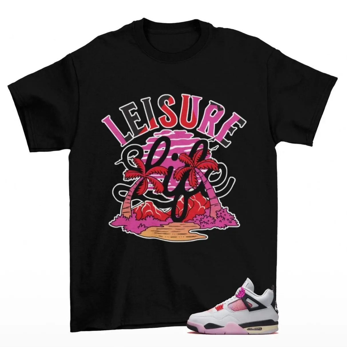4 Comic Shirt, 4 Comic Graphic T-Shirt, Leisure Life Tee Match Sneaker