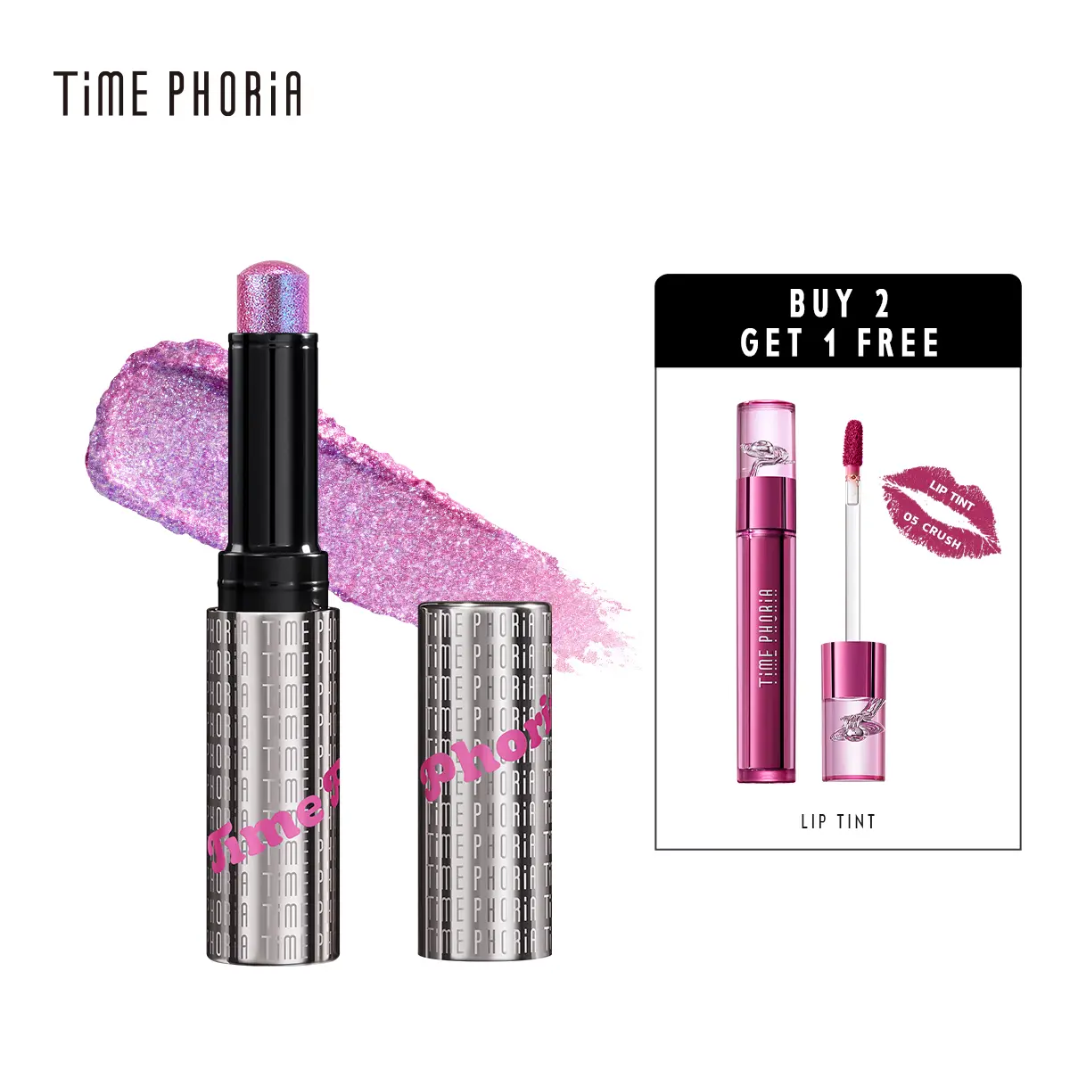[TIMEPHORIA] New Launch Gel Eyeshadow Stick - Glaze, Metallic, Smooth, Shimmer Make Up Stick for Easy Application & Versatile Looks, Flawless, Blend,back to school