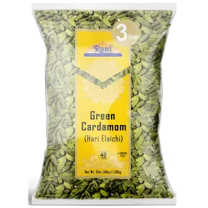 Rani Green Cardamom Pods Spice (Hari Elachi) 48oz (3lbs) 1.36kg Bulk ~ All Natural | Vegan | Gluten Friendly | NON-GMO | Product of India