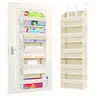 YFELIZY Rectangle Over-The-Door Hangable Storage Bag - 5 Side Pockets, 44 lb Capacity, Anti-Tilt, Easy Installation, Weekly Clothing & Shoe Organizer for Bedroom Dorm Room, Door Hanging Home Organizer Rack That Enhances Organization Skills