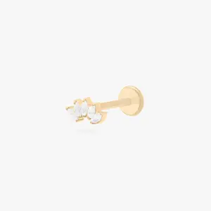 Studs Micro Crown Marquise Flatback Stud