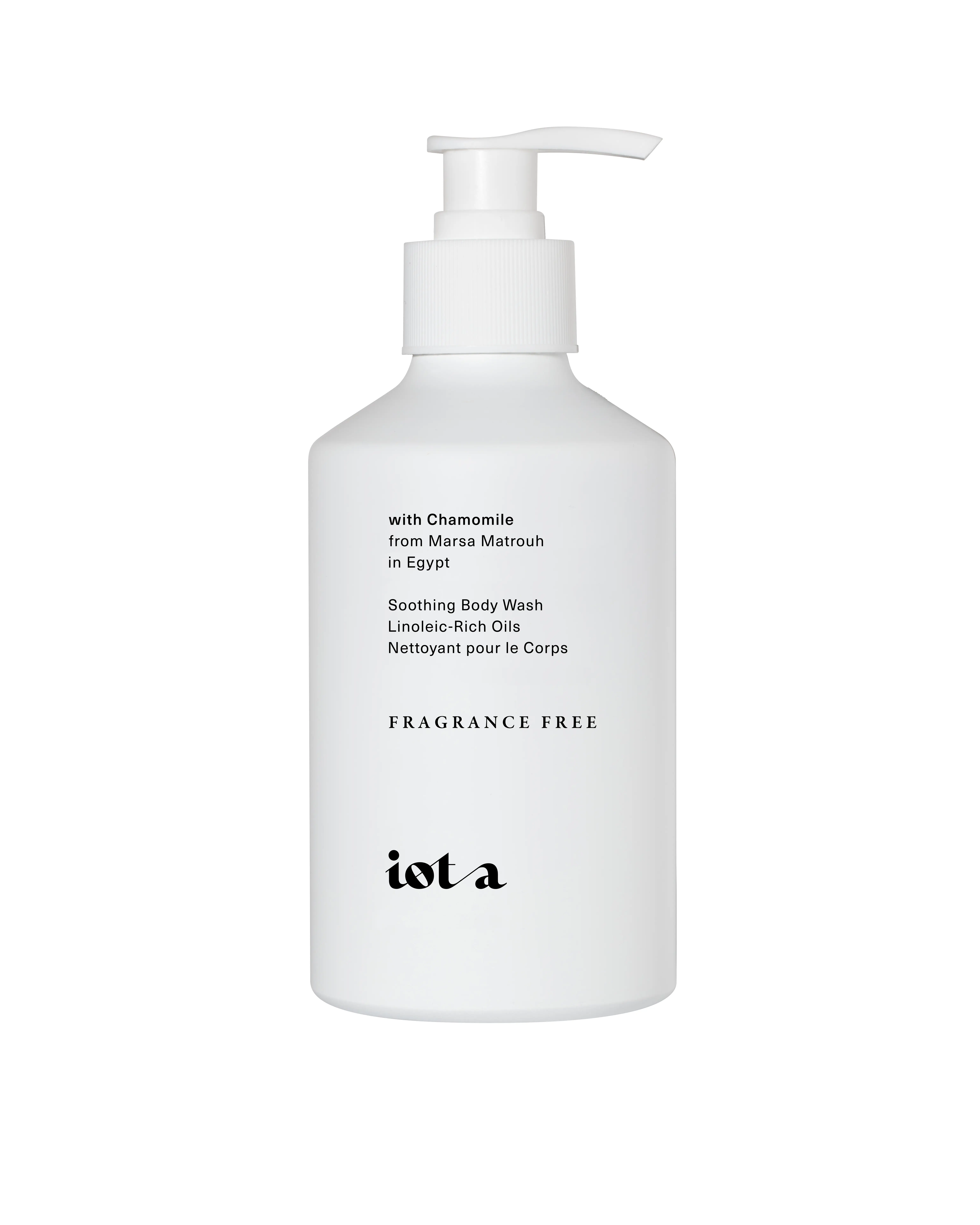 IOTA Soothing Body Wash Egyptian Chamomile Reishi Mushroom Prebiotic Fragrance-Free for Sensitive Dry Eczema Skin Microbiome Cleanser 10 fl oz Allure Award Winner