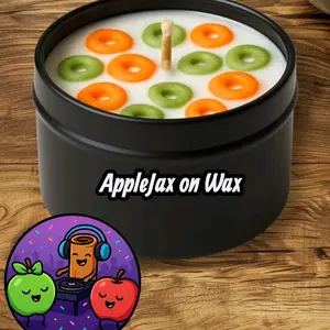 Wickless AppleJax on Wax Candle