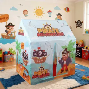 Kids' Fun Toy Castle Tent | Portable Outdoor Play Tent, Foldable Playhouse, Outdoor Play Equipment | Holiday Gift for Birthday/Christmas/Thanksgiving/Halloween | No Accessories or Lights Included