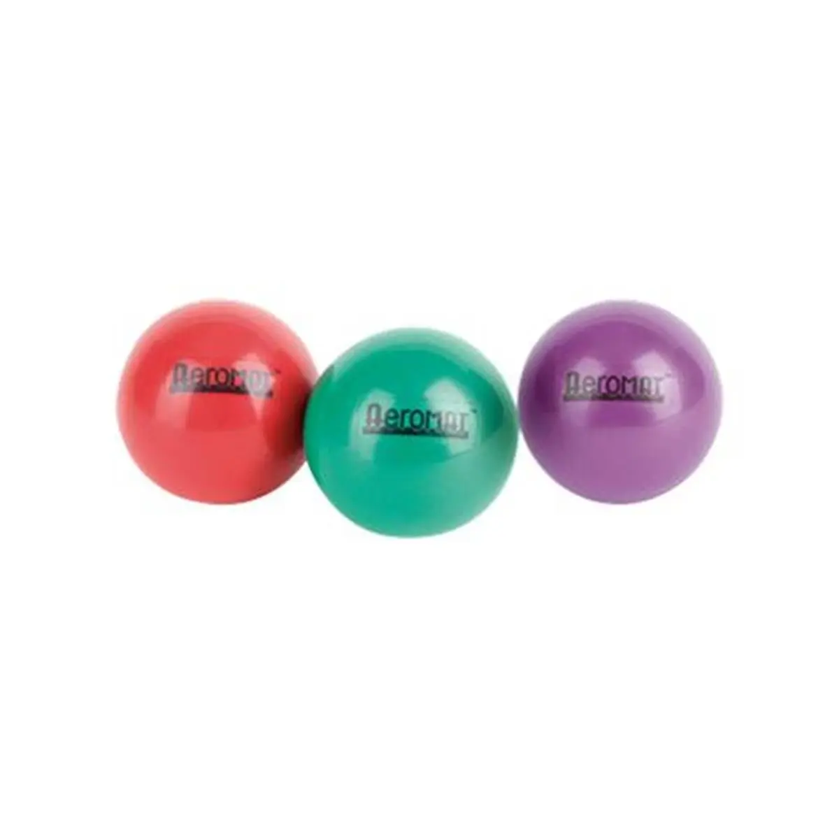 212 MAIN AeroMat 35920 3.6 in. 3 lbs Mini Weight Exercise Ball - Purple, Pack of 2, Home Gym Fitness Equipment for Core Training, Gym Ball