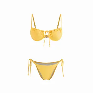 Cider Tie Side Underwire Bikini Swimsuit