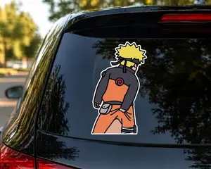 Funny Ninja Profile Car Decal, Cute Sticker, Anime Car Decal