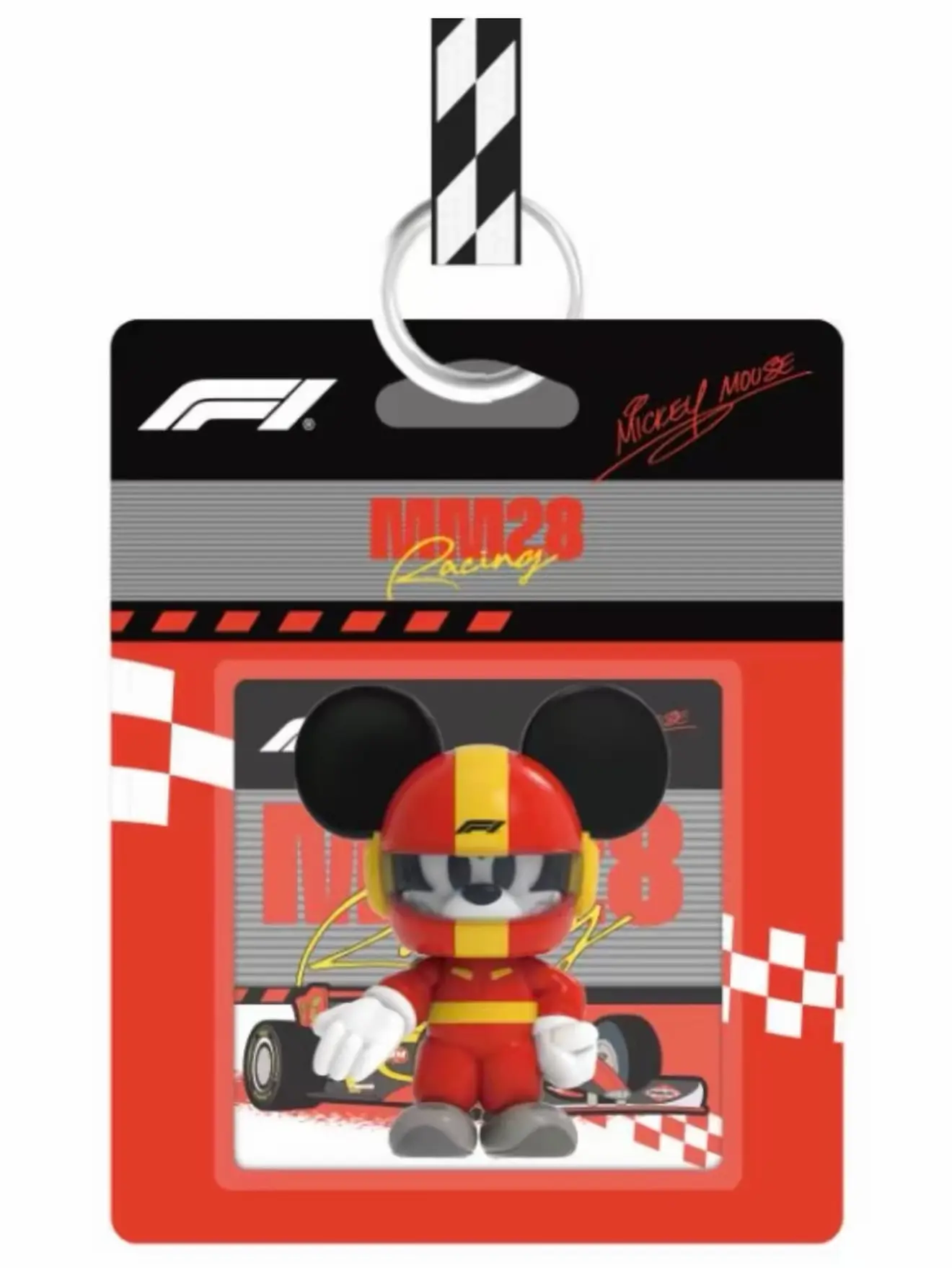 Mickey Arrival Disney Disney New F1 Racing Mystery Blind Box Mini Figure Bag Pendant Cute Trendy Collectible Toy Birthday Present