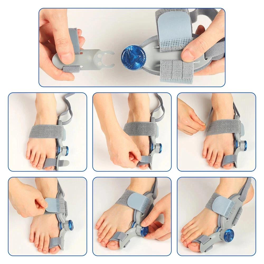 Bunion Corrector for Women Men: Bunion Relief for Big Toe Straightener - Orthopedic Bunion Splint for Pain Relief - Hallux Valgus Correction for Day/Night Support
