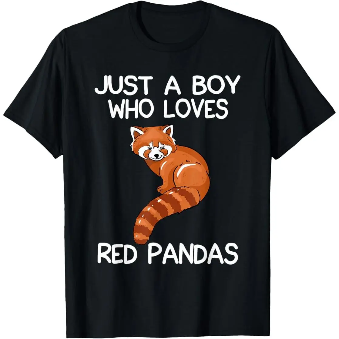 Just A Boy Who Loves Red Pandas Gift Red Panda T-Shirt  summer graphic tees