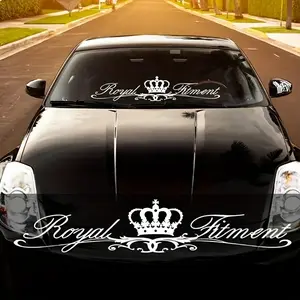 Royal Accessories Car Sticker Windshield Decoration, Waterproof Rear Window Decal, Durable and Stylish Design, Easy to Apply