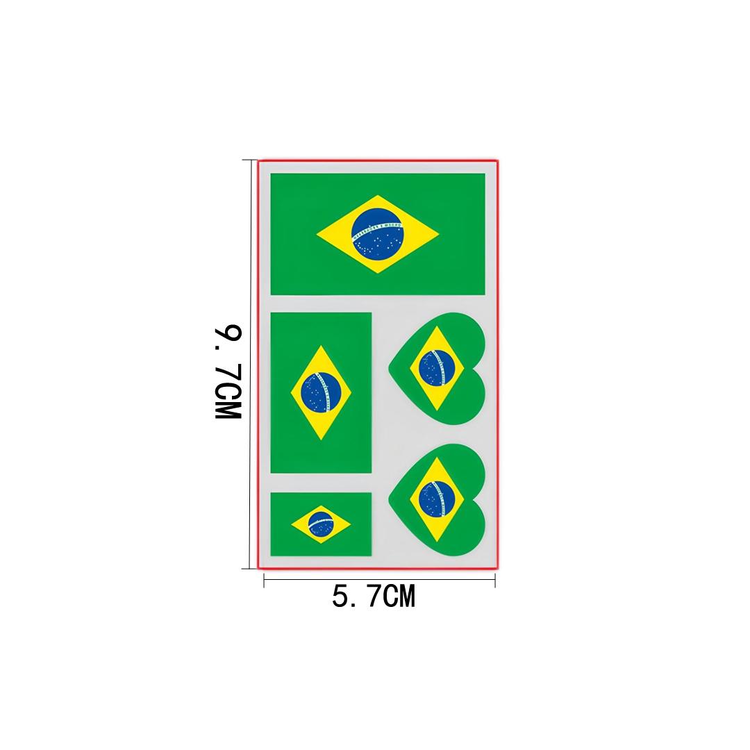 World Cup Fan Gear - Bucket Hat, Silicone Wristband & Temporary Tattoos for Argentina, Brazil, USA, Mexico, England Fans | Soccer Party, Stadium Cheering, Sports Accessories