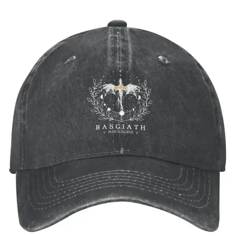 Fourth Wing Basgia Special Operations Academy Vintage Distressed Baseball Cap - Adjustable Dad Hat with Symbolic Wings and Stars Design, Breathable Unisex Casual Hat, Machine Washable Headwear| Book Lover Theme Hat| Machine Washable Hat