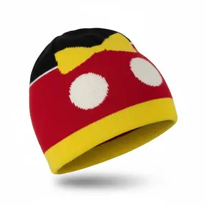 Mr. Mouse Tuxedo-Inspired Beanie - Hand-Crafted Essential for Warmth & Charm - Perfect for Park Strolls & Festive Celebrations - Cozy & Stylish