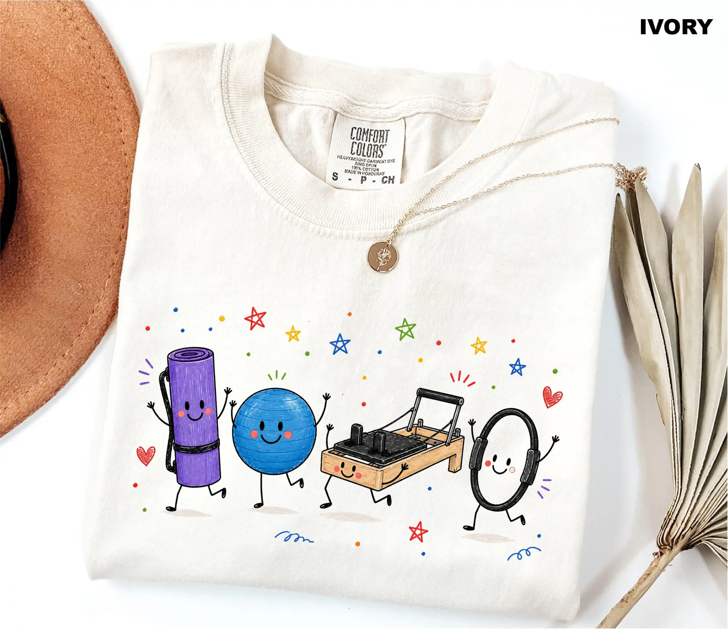Comfort Colors Reformer Pilates Shirt, Cute Pilates Doodle Tee, Pilates Instructor Gift, Pilates Lover Shirt Pilates Studio Tee Workout Gift