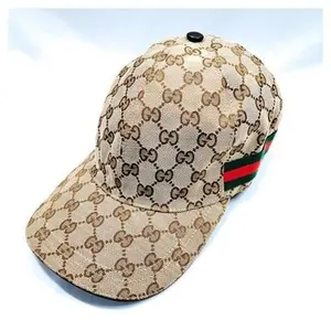Pre-owned Gucci Cap Beiges Polyester 5704574 12088223152/518365
