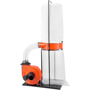 VEVOR Dust Collector, 1200 CFM 2.5 Micron Vortex Cone Dust Collectors, 2.0HP Sawdust Collection System with 35 - Gallon Dusts Collector Bag 42 - Gallon Filter Bag, 3400 RPM High Speed, for Wood ChipsVEVOR Super Brand Day