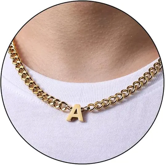 A letter necklace (gold)