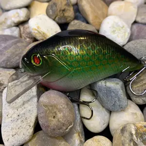 Custom Painted Megabass S Crank KO Squarebill Crankbait (Bass Beans)