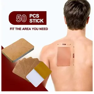 Ginger Self-Heating Care Patch 50 Pieces Portable Warming Pad for Neck, Shoulders, Waist, and Knee Joints, 8-Hour Constant Temperature Heating