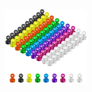 90PCS Magnetic Push Pins Colorful Strong Magnets Whiteboard Office Classroom