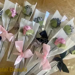 Bandana Roses Handmade Crafted Roses - Unique Decorative Accessory for Gifts and Personalization