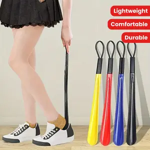 Easy-Slip Extra Long Shoe Horn - Durable, Flexible Plastic with Spoon Design for Comfortable Wear - Versatile & Lightweight with Hanging Hole