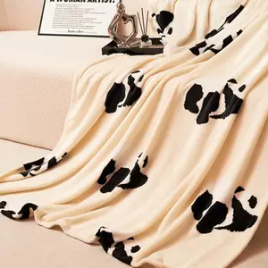 Cute Panda Blanket – Ultra Soft Cozy Flannel Throw for Couch & Bed (59x79)