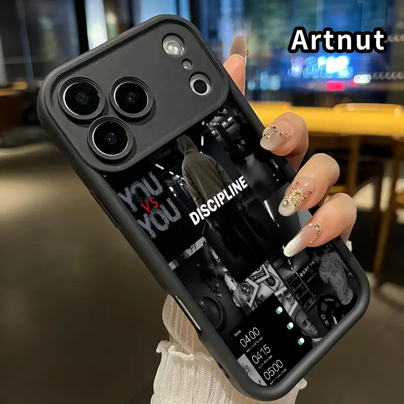 Phone Case for iPhone 17 Pro Max 16 Plus 15 14 13 12 11 Air E Self - Discipline Collage Anti-Scratch Shockproof Soft Silicone Protective Cover Durable