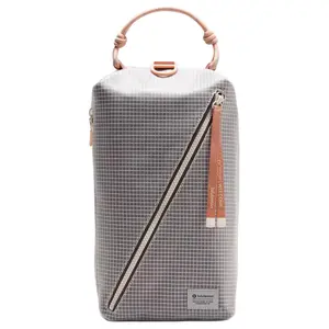 Lululemon 9L Fast Track Paracord Detachable Adjustable Strap Crossbody Shoulder Backpack for Women in Light Ivory and Shell Mist Pink